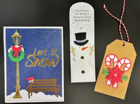 winter card and tag examples