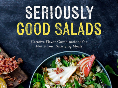 Top half of book "Seriously Good Salads"